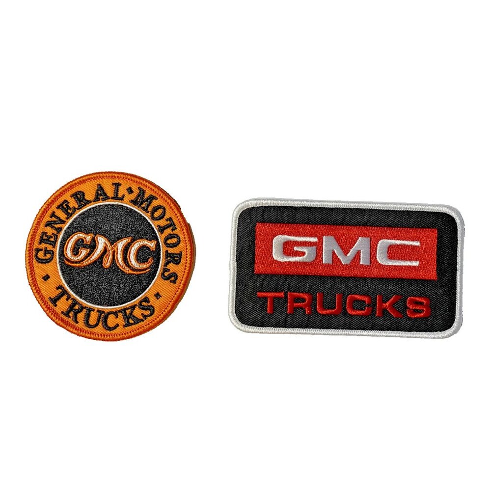(2) Lot of GMC Trucks Automotive Premium 3in Embroidered Iron-on Patch